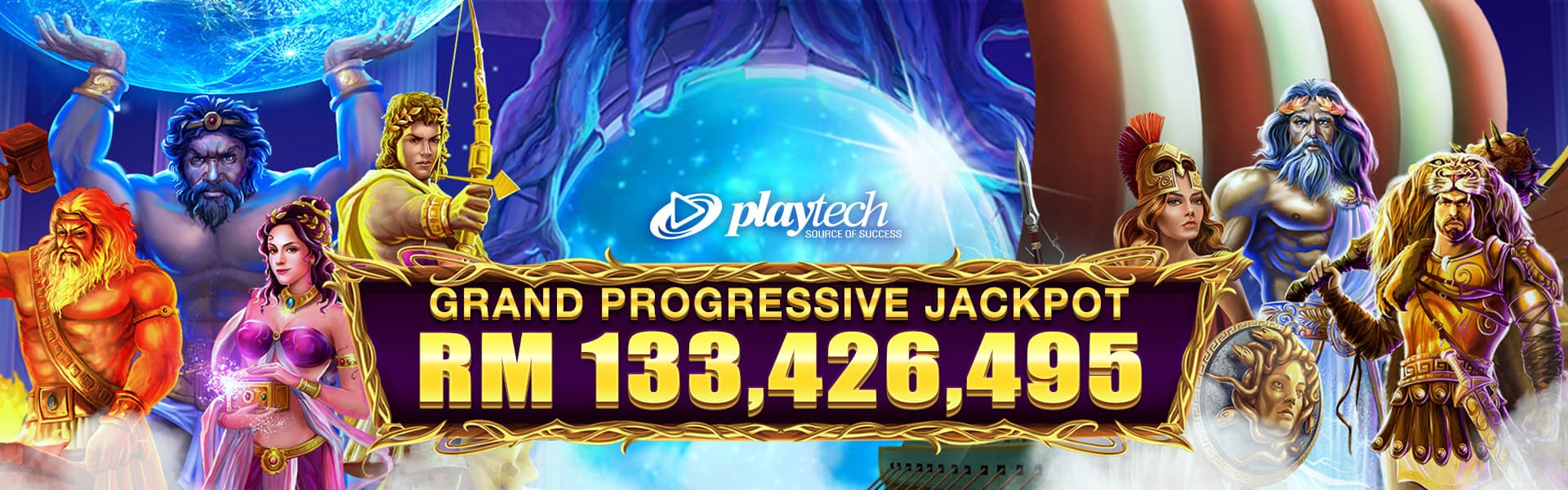 Permainan slot jekpot progresif Playtech